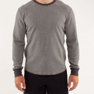 lululemon Organic Cotton Reversible Binary Long Sleeve Crew Shirt